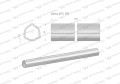 Rura wewnętrzna Seria 4R i 5R do wału 660 przegubowo-teleskopowego 45x3.8 mm 505 mm WARYŃSKI-31658