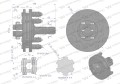 Sprzęgło zewnętrzne cierne wału 900Nm - 1 3/8 Z6 Waryński-35675