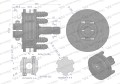 Sprzęgło zewnętrzne cierne wału 1700Nm - otwór 1 3/8 Z21 wałek 1 3/8 Z6 Waryński-35681