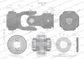 Przegub kompletny z krzyżakiem 27X74.6 seria 3 do rury wewnętrznej 36mm Waryński-35658