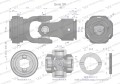 Przegub kompletny z krzyżakiem 27X74.6 seria 3 do rury zewnętrznej 43.5mm Waryński-35563