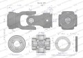 Przegub kompletny z krzyżakiem 30.2X79.4 seria 5 do rury zewnętrznej 51.5mm Waryński-35531