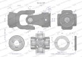 Przegub kompletny z krzyżakiem 30.2X91.4 seria 6 do rury zewnętrznej 54mm Waryński-35505