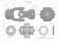 Przegub kompletny z krzyżakiem 35X106 seria 8 do rury wewnętrznej 54mm Waryński-35649