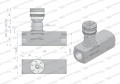 Zawór dławiąco-zwrotny WRFU 90 1"BSP Waryński-12282
