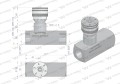 Zawór dławiąco-zwrotny WRFU 90 3/4"BSP Waryński-12279