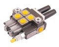 Rozdzielacz hydrauliczny dwusekcyjny (2) 40L sterowany joystickiem Waryński-11446