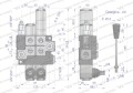 Rozdzielacz hydrauliczny 2-sekcyjny max przepływ 40L 1-sekcja pływająca  Waryński-40405