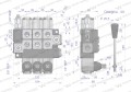 Rozdzielacz hydrauliczny 3-sekcyjny max przepływ 40L  Waryński-40408