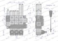 Rozdzielacz hydrauliczny 3-sekcyjny max przepływ 40L 1-sekcja pływająca  Waryński-40411