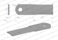 Nóż obrotowy rozdrabniacz słomy sieczkarnia 173x50x5mm otwór 18 zastosowanie 84437624 281445N New Holland WARYŃSKI ( sprzedawane po 25 )-21548