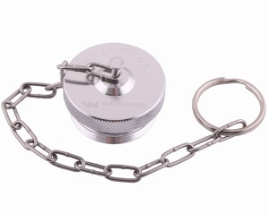 Pokrywa aluminiowa (korek, zaślepka) z gwintem zewnętrznym wkręcany do zaworów skręcanych - wtyczek serii WRS Waryński