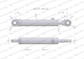 Cylinder hydrauliczny - siłownik dwustronny  CJ2F-40/22/160 Waryński-21840