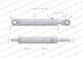 Cylinder hydrauliczny - siłownik dwustronny wspomagania układu kierowniczego (84276909. SMT2 63/32/200) C-385 Waryński-16650