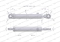 Cylinder hydrauliczny - siłownik dwustronny CJ2F-80/45/400 Waryński-21829