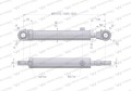 Cylinder hydrauliczny - siłownik dwustronny (7214035010 CJ2F-18-80/45/630 DGzL+U; 7214090020) cyklop wysięgnik Waryński-18432