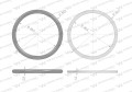 Zestaw uszczelnień do szybkozłączy hydraulicznych 3/4" ISO 7241-A Waryński ( sprzedawane po 2 )-21272