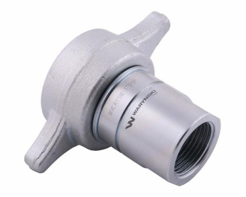 Szybkozłącze hydrauliczne skręcane (motylkowe) wtyczka G1"BSP gwint wewnętrzny 250bar Waryński-15209