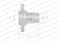 Szybkozłącze hydrauliczne skręcane (motylkowe) wtyczka G1"BSP gwint wewnętrzny 250bar Waryński-15210
