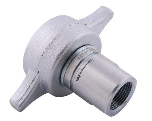 Szybkozłącze hydrauliczne skręcane (motylkowe) wtyczka G3/4"BSP gwint wewnętrzny 250bar Waryński-15206