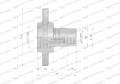 Szybkozłącze hydrauliczne skręcane (motylkowe) wtyczka G3/4"BSP gwint wewnętrzny 250bar Waryński-15207