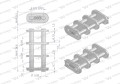 Zamek łańcucha Z06B-3 (R3 3/8) Waryński ( sprzedawane po 5 )-22436