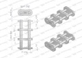 Zamek łańcucha wzmocnionego Z10A-3 ANSI A 50 (R3 5/8) Waryński ( sprzedawane po 5 )-22619