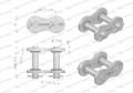 Zamek łańcucha z oringiem ANSI A 120 (R1 1.1/2) Waryński-22500