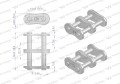 Zamek łańcucha wzmocnionego Z12A-2 ANSI A 60 (R2 3/4) Waryński ( sprzedawane po 5 )-22630