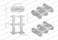 Zamek łańcucha wzmocnionego Z20A-2 ANSI A 100 (R2 1.1/4) Waryński ( sprzedawane po 3 )-22601