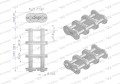 Zamek łańcucha wzmocnionego Z20A-3 ANSI A 100 (R3 1.1/4) Waryński ( sprzedawane po 3 )-22392