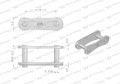 Zamek łańcucha 2050 210A (R1 1.1/4) Waryński ( sprzedawane po 5 )-18207