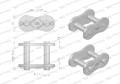 Zamek łańcucha wzmocnionego Z24A-1 ANSI A 120 (R1 1.1/2) Waryński ( sprzedawane po 2 )-22472