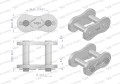 Zamek łańcucha przemysłowego Z28AH-1 ANSI A 140H (R1 1.3/4) Waryński-22606