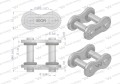 Zamek łańcucha z oringiem ANSI A 50 (R1 5/8) Waryński ( sprzedawane po 5 )-22649