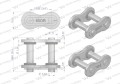 Zamek łańcucha z oringiem ANSI A 60 (R1 3/4) Waryński ( sprzedawane po 5 )-22440