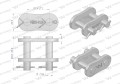 Zamek łańcucha wzmocnionego Z80SP (R1 1) Waryński ( sprzedawane po 5 )-22565