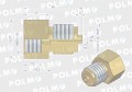 Złączka manometryczna gwint zewnętrzny G1/2" x gwint wewnętrzny M20x1.5 (mosiądz) POLMO-21715