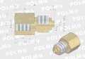 Złączka manometryczna gwint zewnętrzny G1/4" x gwint wewnętrzny M12x1.5 (mosiądz) POLMO-21708