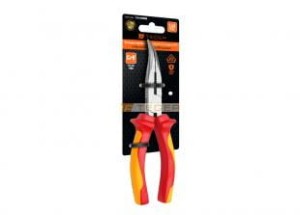 Szczypce wydłużone  - odgięte izolowane VDE 160 mm / TEGER