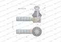 Przegub kierowniczy M20x1.5L 0014707 WARYŃSKI-20879