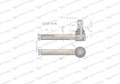 Przegub kierowniczy 173mm- M18x1,5L 137047A1 WARYŃSKI-13006