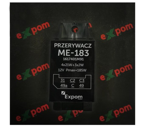 Przerywacz kierunkowskazów ME94. 83355934. PKJ-95 MF3/MF4/C-330M/C-385  EXPOM KWIDZYN EU-35379