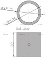 Tuleja korbowodu mała mosiężna 32x25x32 221906012 Rozrzutnik-3068