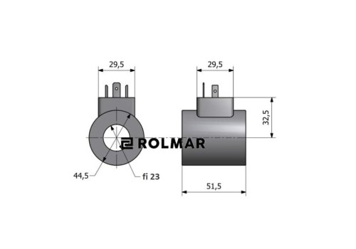 Cewka dzielnika elektrozaworu DVS6/50L, DVS6/50 L/MIN 24V-9904