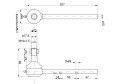 Przegub kulowy prawy MF3-210