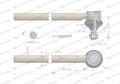 Przegub kierowniczy 382mm 3116406R5 WARYŃSKI-20891