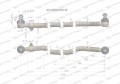 Drążek kierowniczy 1270mm 3216556R91 WARYŃSKI-20824