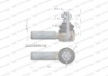 Przegub kierowniczy 106mm - M24x1,5 3230099R91 WARYŃSKI-20739