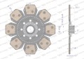 Tarcza sprzęgła Ceramiczna LANDINI. MF Waryński-37103